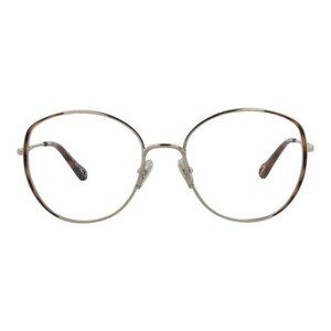 Chloé Womens Round/Oval Silver Silver Transparent Fashion Designer Eyewear